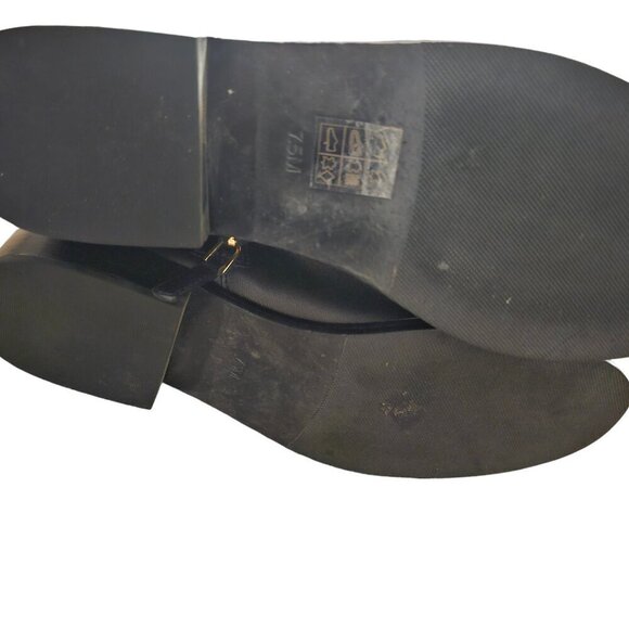 Tory Burch Ashlynn Black Leather Knee High Riding Boots 7.5M - Picture 11 of 15